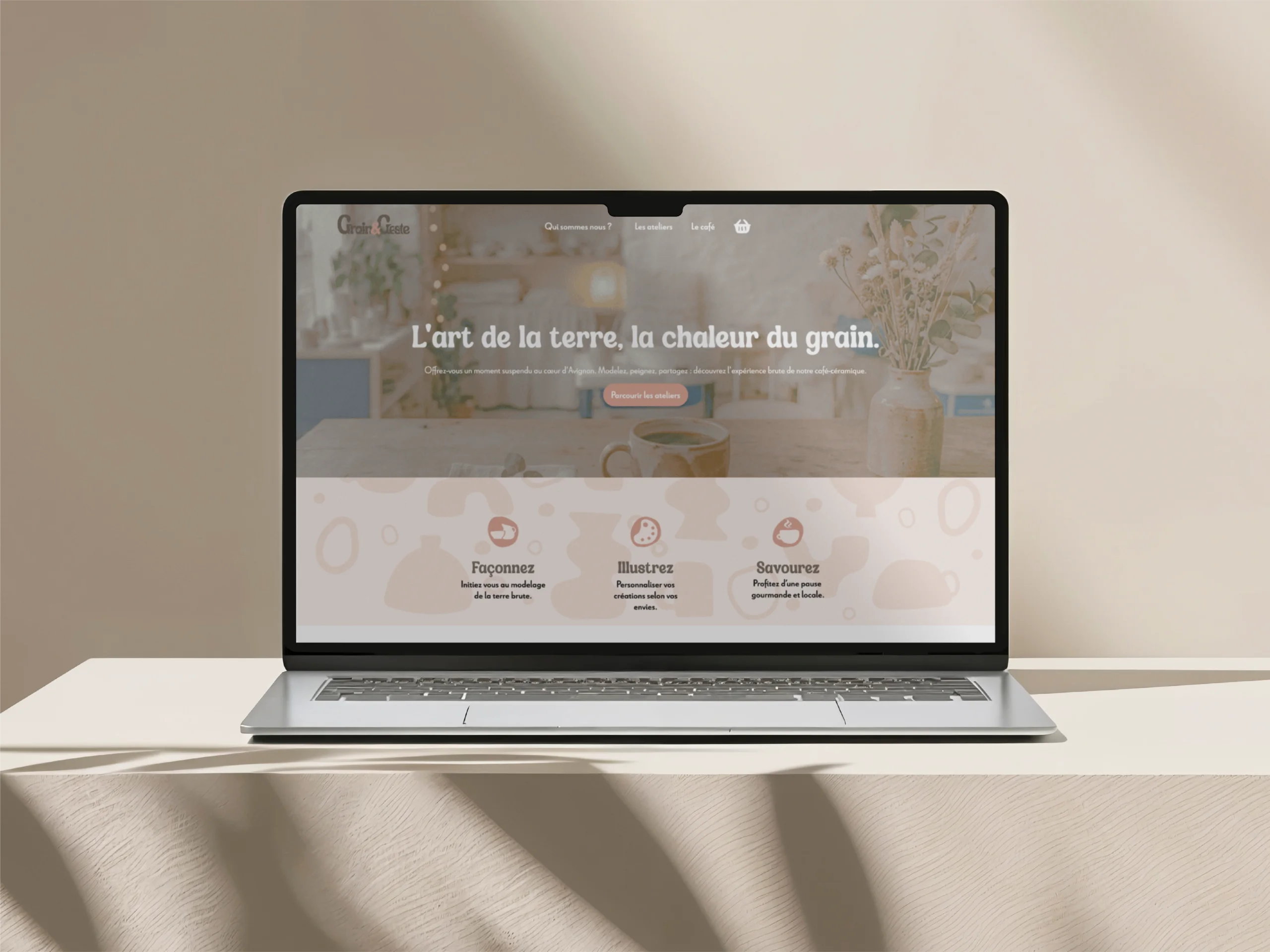 GRAIN & GESTE – Identité visuelle et déploiement Web GRAIN & GESTE – Identité visuelle et déploiement Web