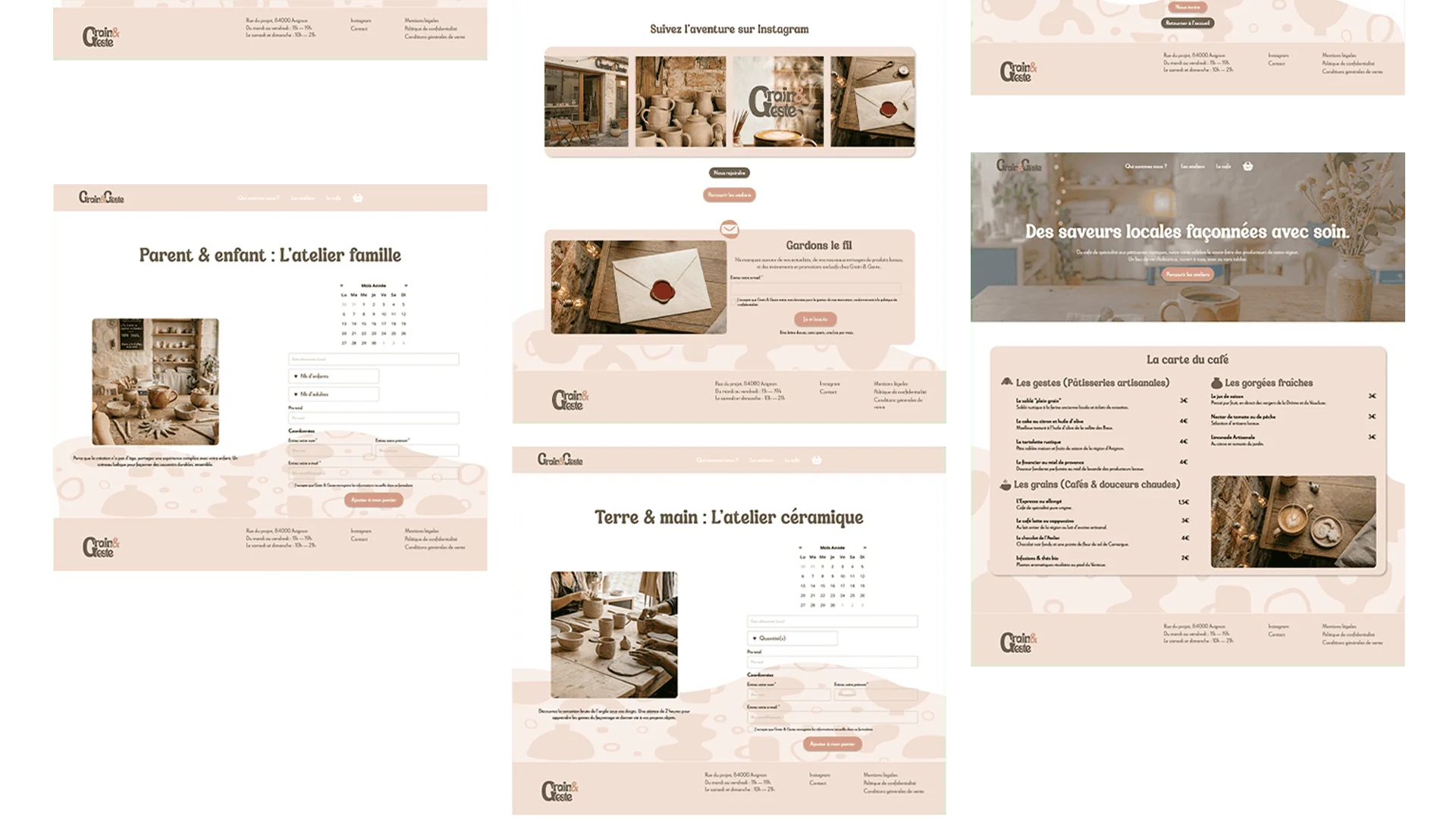 maquette site grain & geste